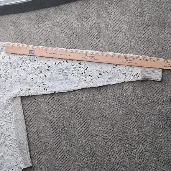 SEE BY CHLOE Women’s Lace Pullover Sweater Milk Color Size Medium - Picture 10 of 13